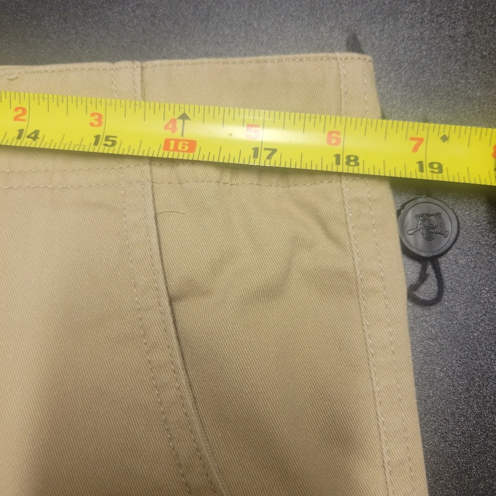 True Religion Mens Size 36 Cargo Shorts Travertine‎ Khaki 108056R5 Y2K Grunge